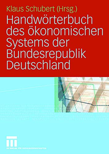 Beispielbild fr Handwrterbuch des konomischen Systems der Bundesrepublik Deutschland zum Verkauf von medimops