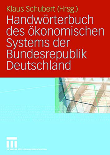 Imagen de archivo de Handwrterbuch des konomischen Systems der Bundesrepublik Deutschland a la venta por medimops