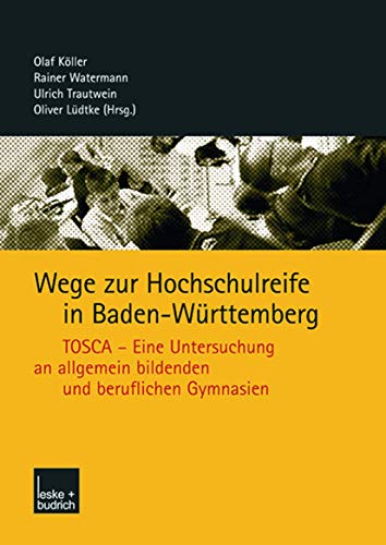 Stock image for Wege zur Hochschulreife in Baden-Wurttemberg for sale by Chiron Media