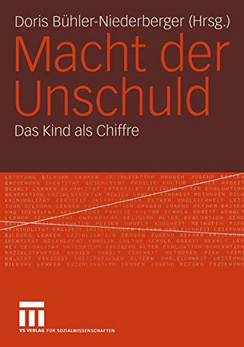 9783810039828: Macht der Unschuld: Das Kind als Chiffre