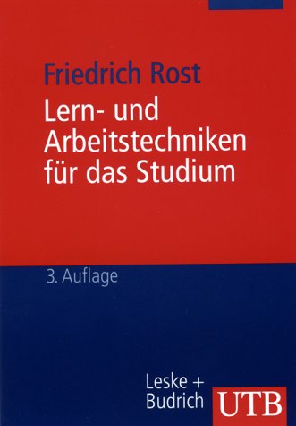 9783810039903: Lern- und Arbeitstechniken fr das Studium (Livre en allemand)