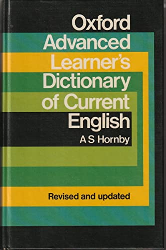 Beispielbild fr Oxford advanced learner's dictionary of current English. With A. P. Cowie and A.C. Gimson. zum Verkauf von BOUQUINIST