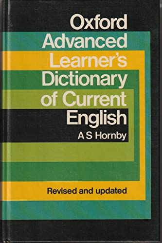 Oxford Advanced Learner's Dictionary of Current English. Herausgegeben von A. P. Cowie.