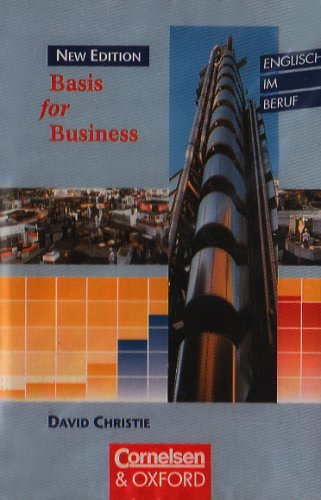 Basis for Business, New Edition, 1 Cassette zum Kursbuch (9783810923448) by Christie, David.