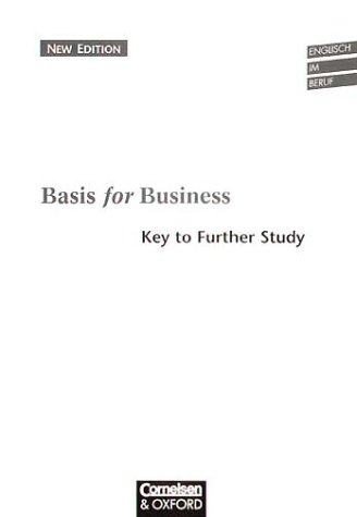 Basis for Business, New Edition, Key to Further Study (9783810923493) by Christie, David