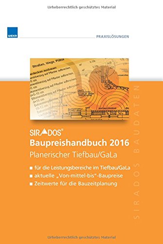 9783811100978: sirAdos-Baupreishandbuch 2016: Tiefbau/Gartenlandschaftsbau