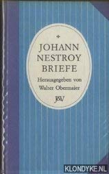 Beispielbild fr johann nestory briefe. zum Verkauf von alt-saarbrcker antiquariat g.w.melling