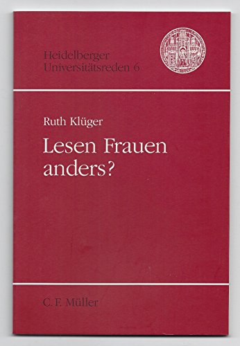 Lesen Frauen anders? - Ruth Klüger