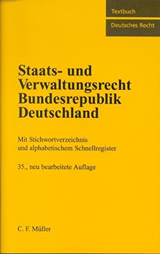 9783811419025: Staats- und Verwaltungsrecht Bundesrepublik Deutschland (Livre en allemand)