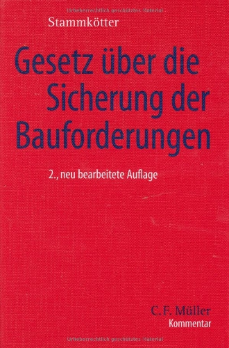 Beispielbild fr Gesetz ber die Sicherung der Bauforderungen zum Verkauf von medimops