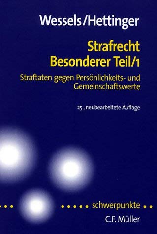 Beispielbild fr Strafrecht, besonderer Teil (Schwerpunkte) (German Edition) zum Verkauf von dsmbooks