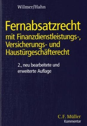 Beispielbild fr Fernabsatzrecht: Kommentar und systmatische Darstellung zum Verkauf von getbooks GmbH