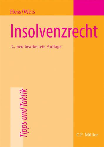 Imagen de archivo de Insolvenzrecht a la venta por medimops