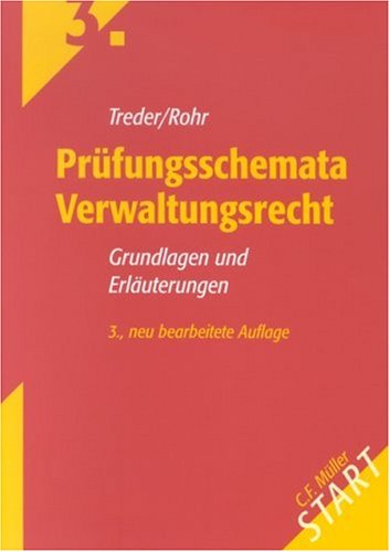 Beispielbild fr Prfungsschemata Verwaltungsrecht: Grundlagen und Erluterungen zum Verkauf von medimops