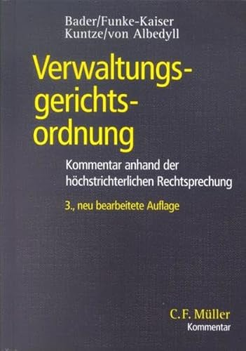 Beispielbild fr Verwaltungsgerichtsordnung: Kommentar anhand der hchstrichterlichen Rechtsprechung zum Verkauf von medimops