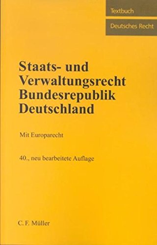 9783811432161: Staats- und Verwaltungsrecht Bundesrepublik Deutschland