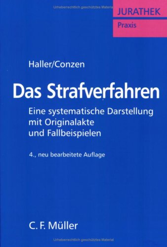 Das Strafverfahren (9783811432772) by Unknown Author