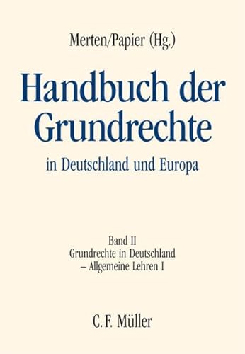 Stock image for Handbuch der Grundrechte in Deutschland und Europa: SOS TITLE UNKNOWN for sale by dsmbooks