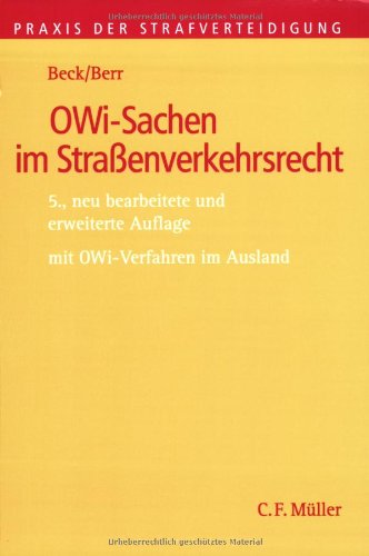 Beispielbild fr OWi-Sachen im Straenverkehrsrecht: Mit OWi- Verfahren im Ausland zum Verkauf von medimops