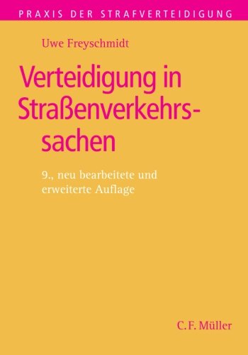 9783811436114: Verteidigung in Straenverkehrssachen (German Edition)