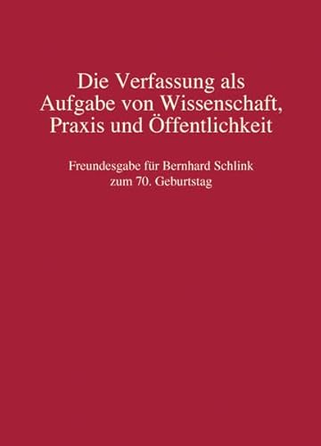 9783811439290: Verfassung als Aufgabe von Wissenschaft