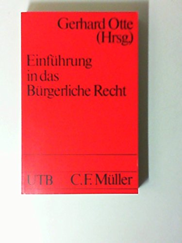 Stock image for Einfhrung in das Brgerliche Recht. for sale by Versandantiquariat Felix Mcke