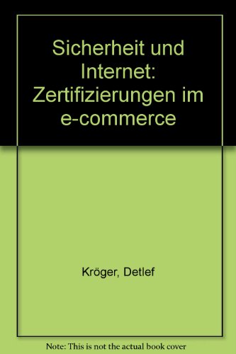 Stock image for Sicherheit und Internet: Zertifizierungen im e-commerce for sale by getbooks GmbH