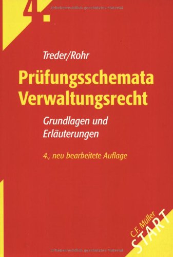 Stock image for Prfungsschemata Verwaltungsrecht: Grundlagen und Erluterungen for sale by medimops