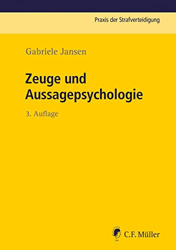 Stock image for Zeuge und Aussagepsychologie for sale by GreatBookPrices