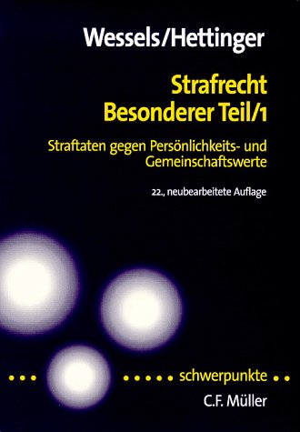 9783811440999: Strafrecht, besonderer Teil (Schwerpunkte) (German Edition)