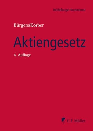 9783811443044: Heidelberger Kommentar Aktiengesetz