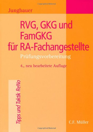 Beispielbild fr RVG, GKG und FamGKG fr RA-Fachangestellte: Prfungsvorbereitung zum Verkauf von medimops