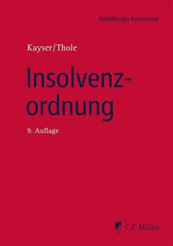Beispielbild fr Insolvenzordnung (Heidelberger Kommentar) zum Verkauf von Buchmarie