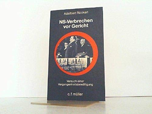 9783811447820: NS-Verbrechen vor Gericht : Versuch e. Vergangenheitsbewltigung.