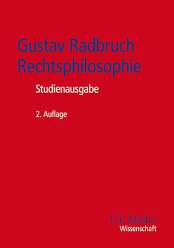 Imagen de archivo de Gustav Radbruch - Rechtsphilosophie -Language: german a la venta por GreatBookPrices