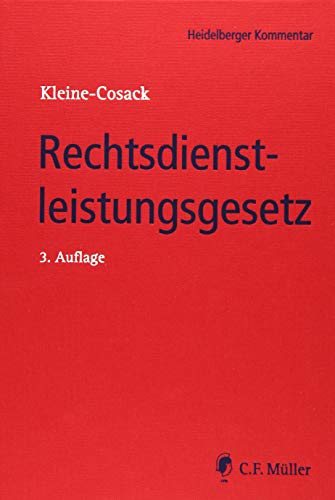 9783811460393: Rechtsdienstleistungsgesetz (Heidelberger Kommentar)