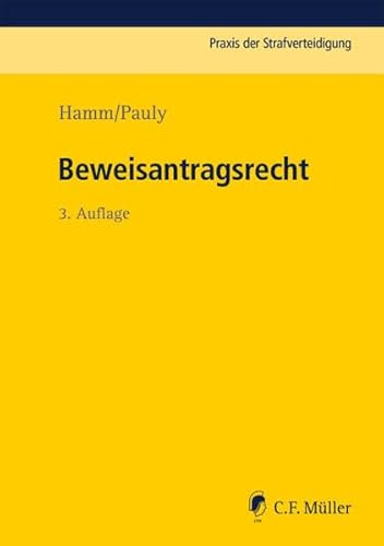 Stock image for Beweisantragsrecht -Language: german for sale by GreatBookPrices