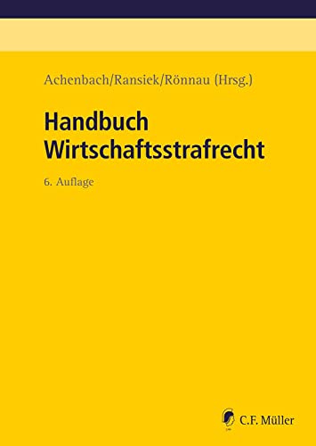 Stock image for Handbuch Wirtschaftsstrafrecht for sale by Revaluation Books