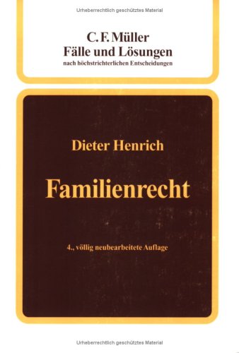 Familienrecht. - Rechtswesen. - Henrich, Dieter Dr.