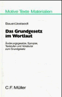 9783811471979: Das Grundgesetz im Wortlaut - Bauer, Angela