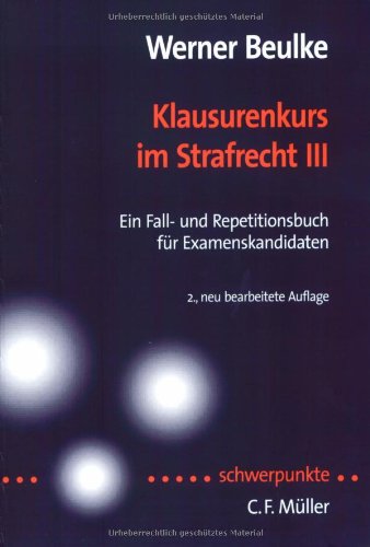 Imagen de archivo de Klausurenkurs im Strafrecht III a la venta por medimops