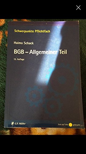 Stock image for BGB-Allgemeiner Teil for sale by medimops