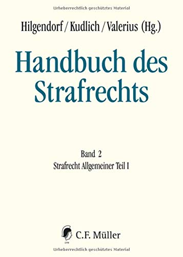 9783811490024: Handbuch des Strafrechts Band 2: Strafrecht Allgemeiner Teil I
