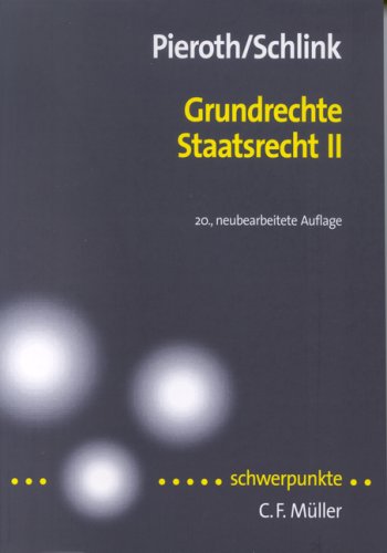 Imagen de archivo de Grundrechte. Staatsrecht II a la venta por medimops