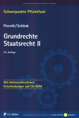 Stock image for Grundrechte. Staatsrecht II: Mit hchstrichterlichen Entscheidungen auf CD-ROM for sale by medimops