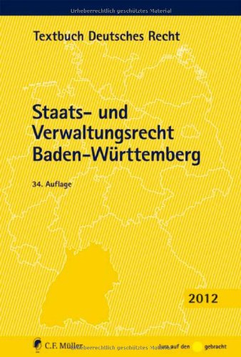 9783811494657: Staats- und Verwaltungsrecht Baden-Wrttemberg (Textbuch Deutsches Recht)