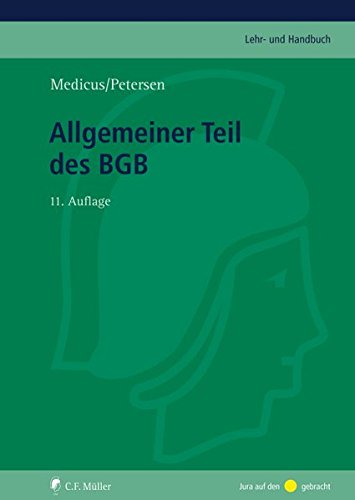 9783811495227: Allgemeiner Teil des BGB (C.F. Mller Groes Lehrbuch)