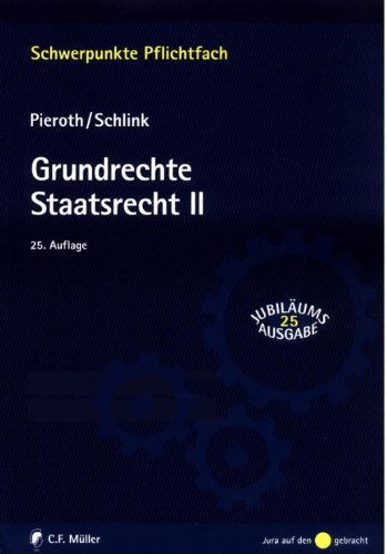 Imagen de archivo de Grundrechte. Staatsrecht II a la venta por medimops