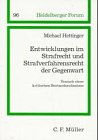 Beispielbild fr Entwicklungen im Strafrecht und Strafverfahrensrecht der Gegenwart. zum Verkauf von Antiquariat  Werner Haschtmann