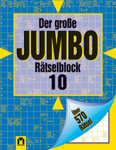 Stock image for Jumbo-Rtselblock 10 for sale by medimops